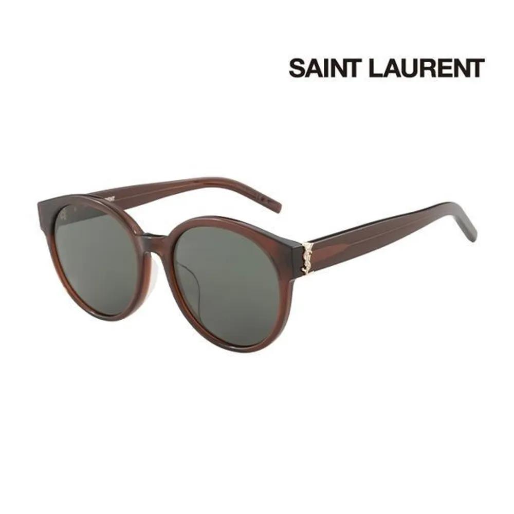 

Yves Saint Laurent Sunglasses SL M31F 010 Round Horn-rimmed UV Protection Women Men SL M31F 010_I [55]