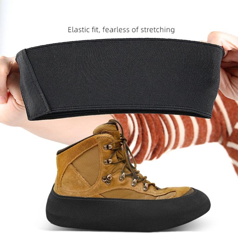 1 Pair Thickened Roller Skate Boot Protectors Straps Elastic Sleeve Band for Figure, Speed Skating Shoe Cover Guards