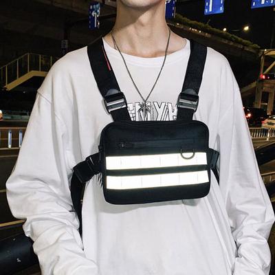 Funkcinis taktinis paketas vyrams diržų komplektas Oxford Street Trend Vest Bag Unisex hiphopo krūtinės krepšys Vyriškas juosmens komplektas Taktiniai krepšiai