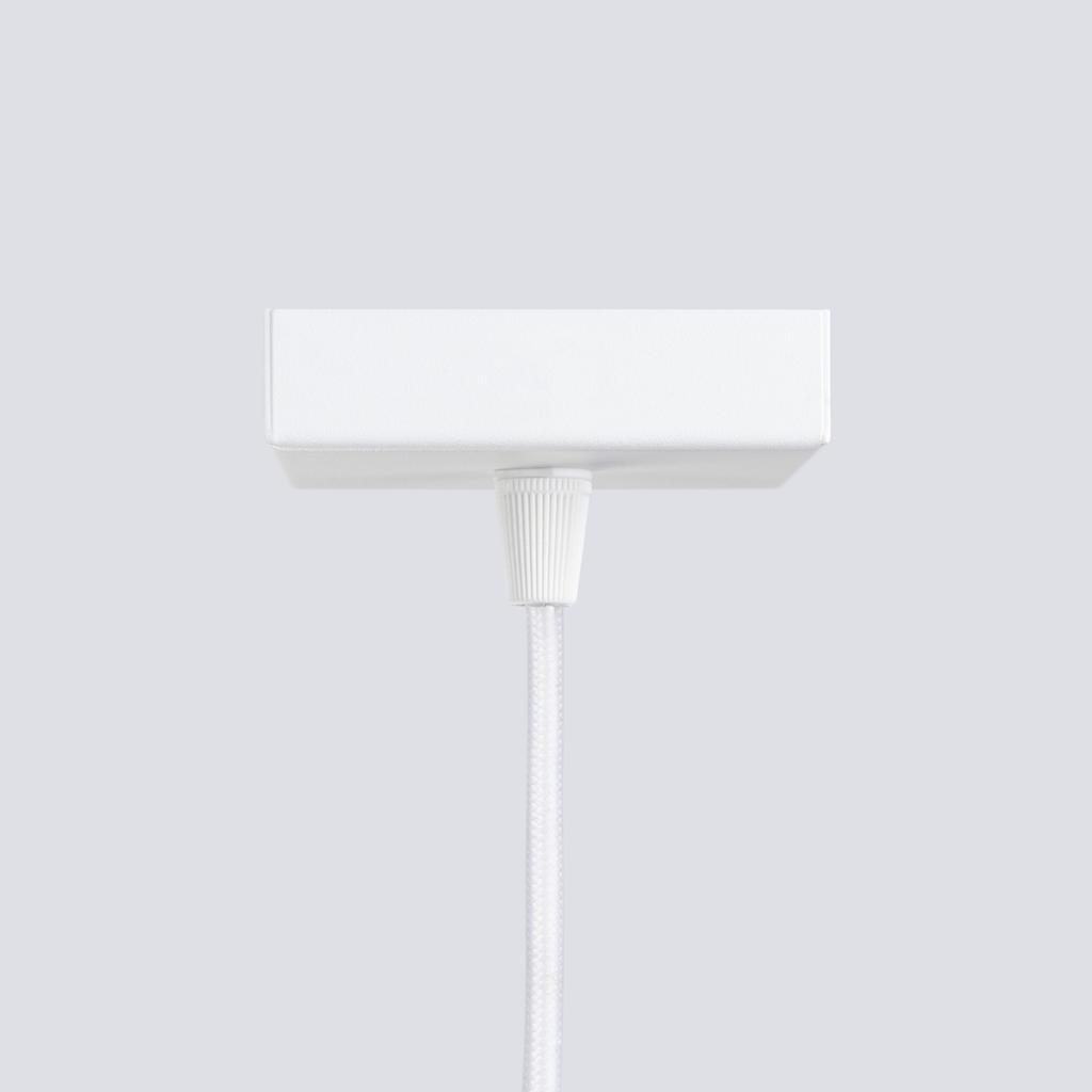 Modern white fluted tube pendant lamp for bedroom, kitchen, island, 1xGU10 10W KARBON Sollux Lighting