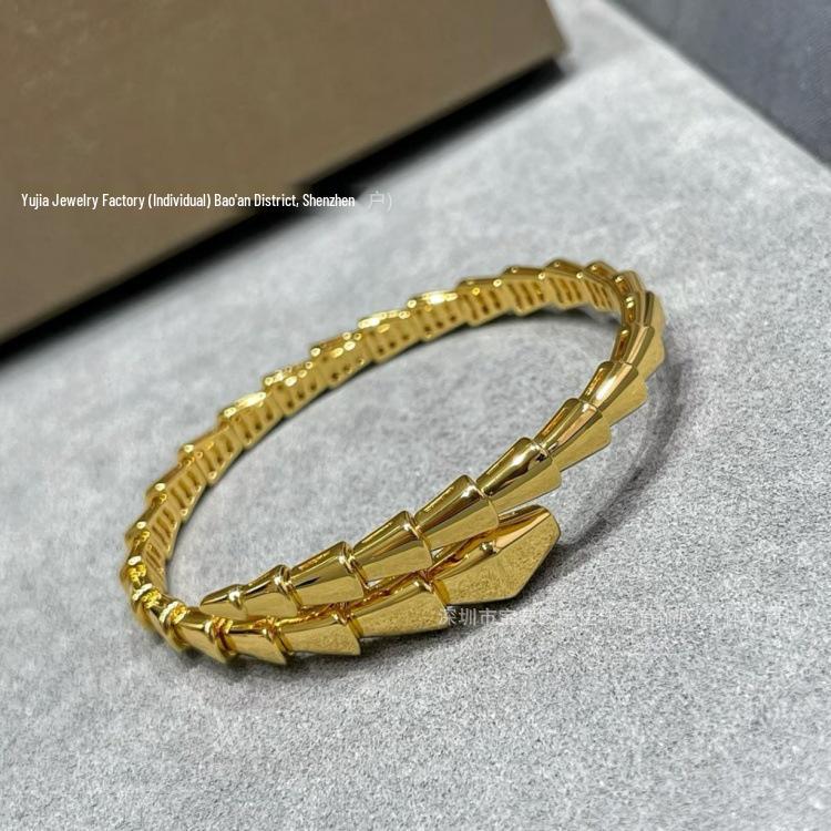 Seiko 18K Gold & Diamond Snake Bracelet: Women's 925 Sterling Silver, Double Circle, Mother-of-Pearl Inlay.