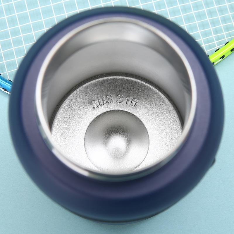 Large Capacity Fashion Outdoor Sports Kettle Stainless Steel Thermos Cup Portable Spring Cover Double Drinking Cup