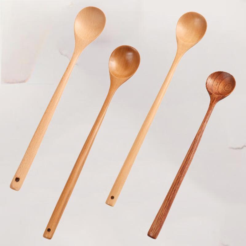 Wooden Long-Handle Kitchen Cooking Ladle