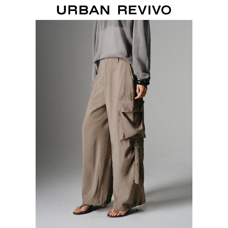 UR Women's High-Waist Workwear Wide-Leg Cargo Pants