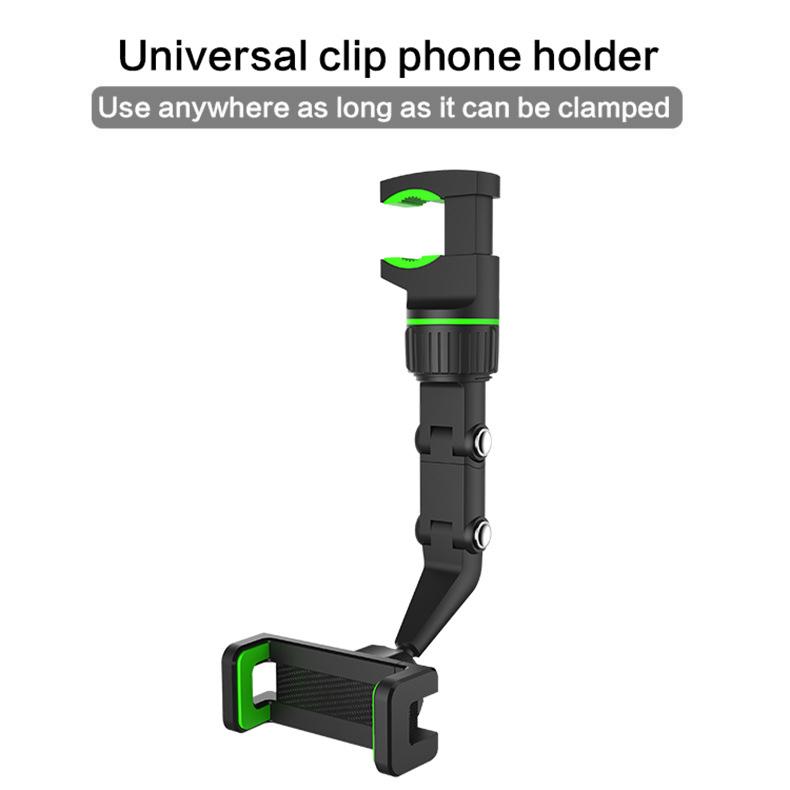 

Багатофункціональне автомобільне дзеркало заднього виду Кріплення на спинку сидіння Тримач для телефону Кронштейн Підставка для відеозапису Інструмент