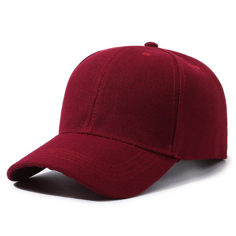 Baseball Cap Women Men Advertising Work Travel Group Solid Color Dance Hip Hop Students DIY Printing Logo Sunshade Dad Hat Kpop
