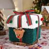 Caja de Regalo de Navidad Reno Árbol de Navidad Caja de Fieltro con Cinta Multifuncional Felpa Caja para Golosinas para Pequeños Regalos Snacks Christma
