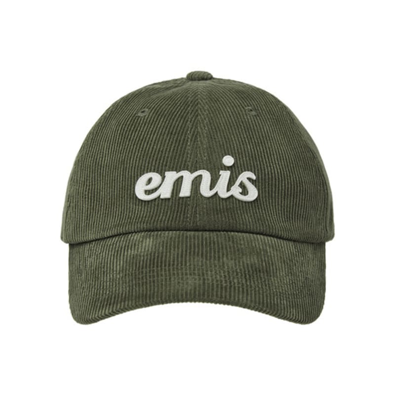 

EMIS APPLIQUE CORDUROY BALL CAP-KHAKI KHAKI