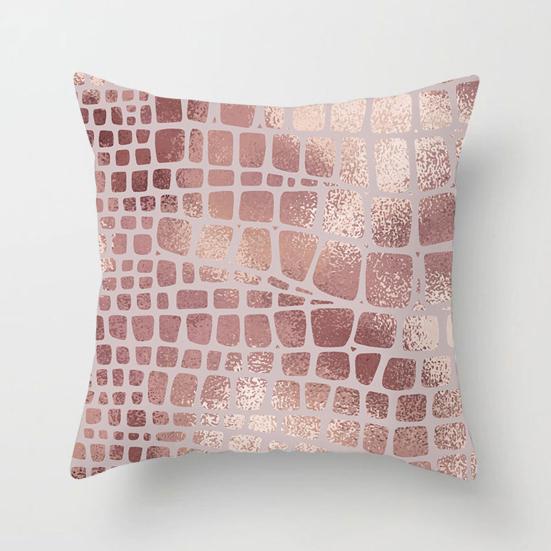 Stylish Pillow Case Replacement Comfortable 45x45cm Abstract Geometric Throw Cushion Cover for Sofa