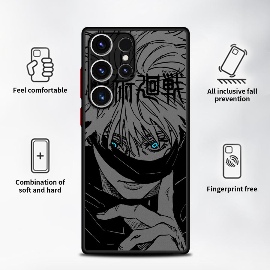 Japanese Cool Anime Case for Samsung Galaxy S24 Plus Note 20 Ultra 10+ S22 S25 Ultra S23 FE S20 FE S21 S26 Funda Back Phone