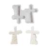 3D Boy Girl Cement Molds Handmade Cement Concrete Molds Cross Silicone Mold  Home Table Decoration