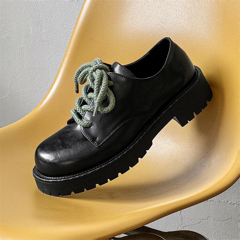 

Fashion Leather Shoes For Man Genuine Leather Big Size Shoes High Quality Designer Formal Platform Casual Shoes Fashion Business 38