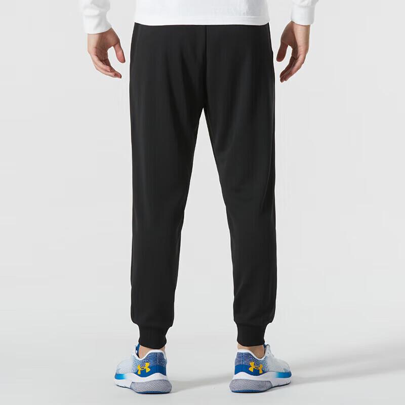 Under Armour Solid Color Stand Collar Outdoor Running Casual Down Vest Knitted Sports Pants Set Men Activewear 23600803-001+23600703-001