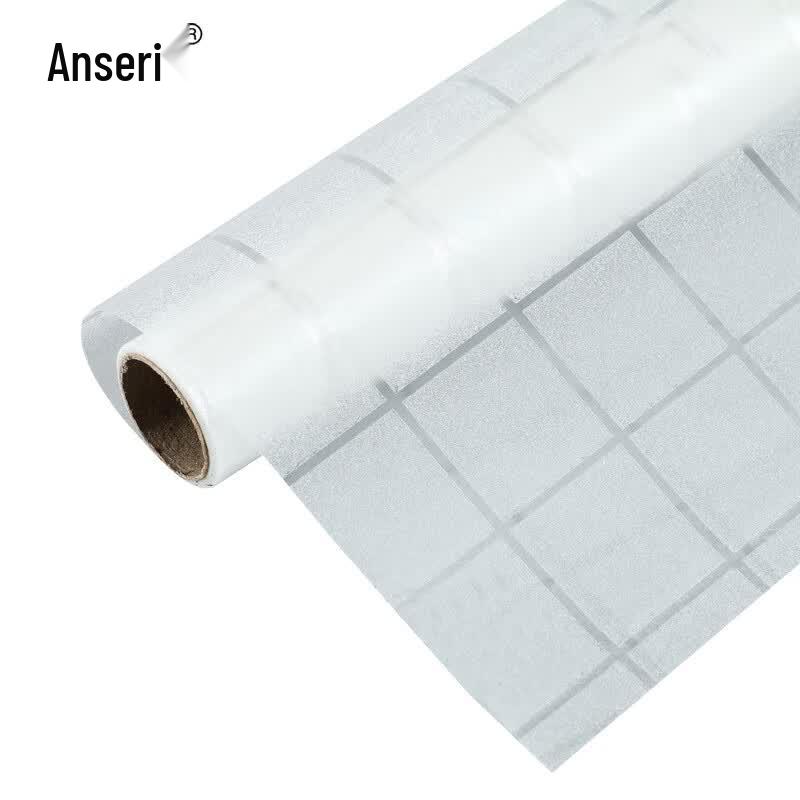 Grid Pattern Frosted Static Cling Window Film