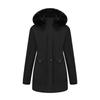Winter Coat Women 2025 Long Plush Fur Collar Fleece Lined Parka Jacket Korean Style