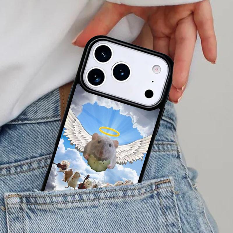 

The Peeking Rat Cute Cartoon Phone Case for iPhone 17ProMax 12 13 14 15 16e 17 Pro Max Plus Air Cover iPhone 13 mini