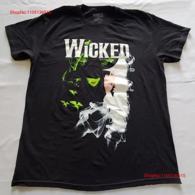 WICKED póló Nagy Fekete Pamut Kis lyukú vintage mosott designer ruházat Sokoldalú Puha divat férfi Kényelmes grafikus