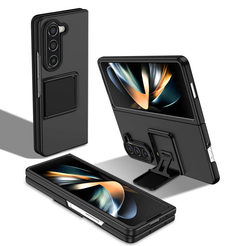 

Роскошный чехол-подставка KEYSION для Samsung Galaxy Z Fold 5 5G ПК, противоударная задняя крышка для телефона Samsung Galaxy Z Fold 5 4 3 5G for Galaxy Z Fold 4 чёрный