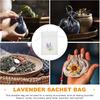 10pcs Refillable Lavender Sachet Bags, Cotton Cloth Drawstring Pouches for Wardrobe Storage, White, 5.51x3.93 Inches, Ideal for Home, Weddings