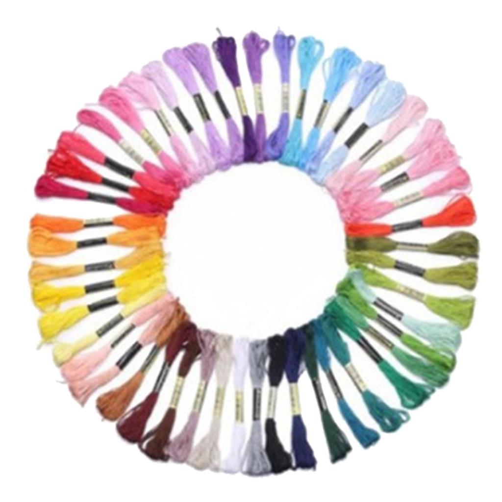 100 Colors Embroidery Floss Polyester Cotton Soft Colorful Embroidery Floss Thread for DIY