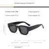 2PCS New Fashion Small Rectangle Sunglasses Men Women Wide Leg Glasses Outdoor Travel Shades Vintage Shades UV400