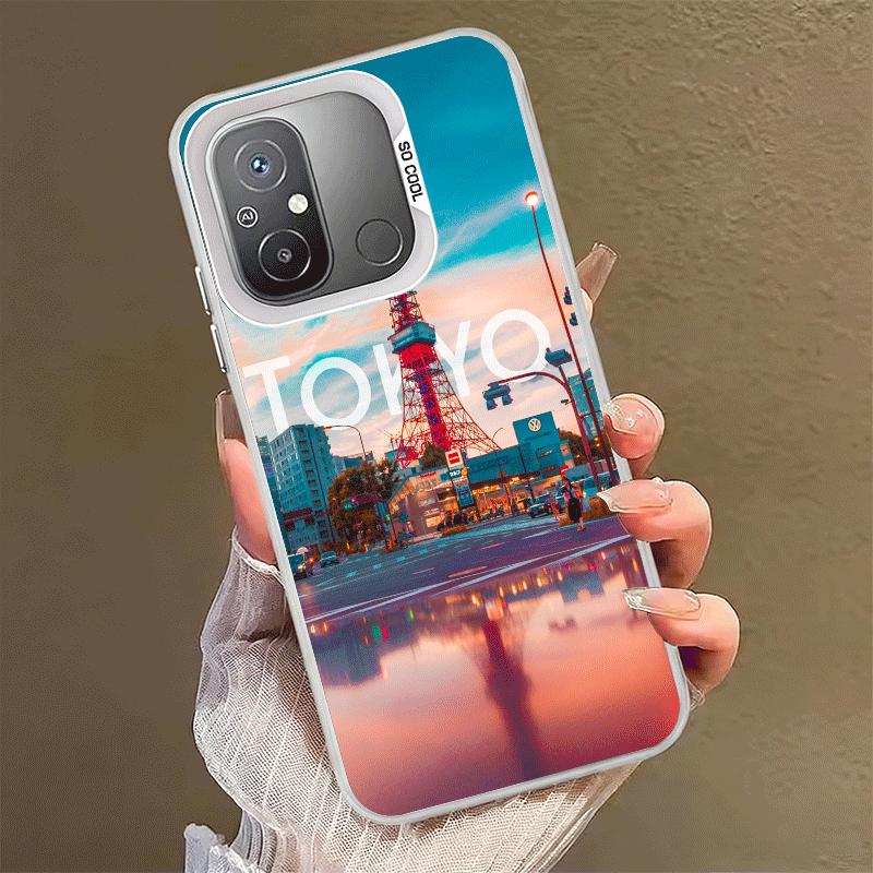 Osaka Tokio Japan Landschaft Stoßfeste Handyhülle für Xiaomi Poco X7 X6 X5 X3 Pro F7 Ultra M8 Redmi 15C 15 14C 13C 12C 10C 13 12 1