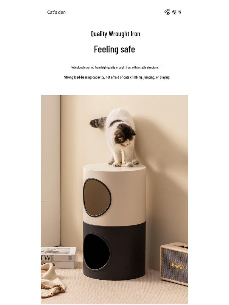 Universal Semi-Closed Pet Nest for Cats and Small Dogs - Suitable for All Seasons