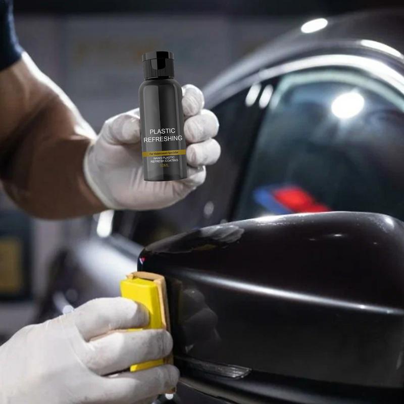 Auto-Innenreiniger, 50 ml, einfaches Auffrischungsmittel für Autos, nicht fettend, revitalisierendes Beschichtungsmittel, Auto-Lederauffrischung für