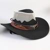 Western Cowboy Hat Men and Women Summer Breathable Sunscreen Visor Hat Big Brim Outdoor Travel Straw Top Hat