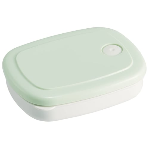 Skater Storage Containers 280ml & 400ml with Drawstring Bag, 3-Piece Set, Dull Green X Yellow, KSLGD2-A