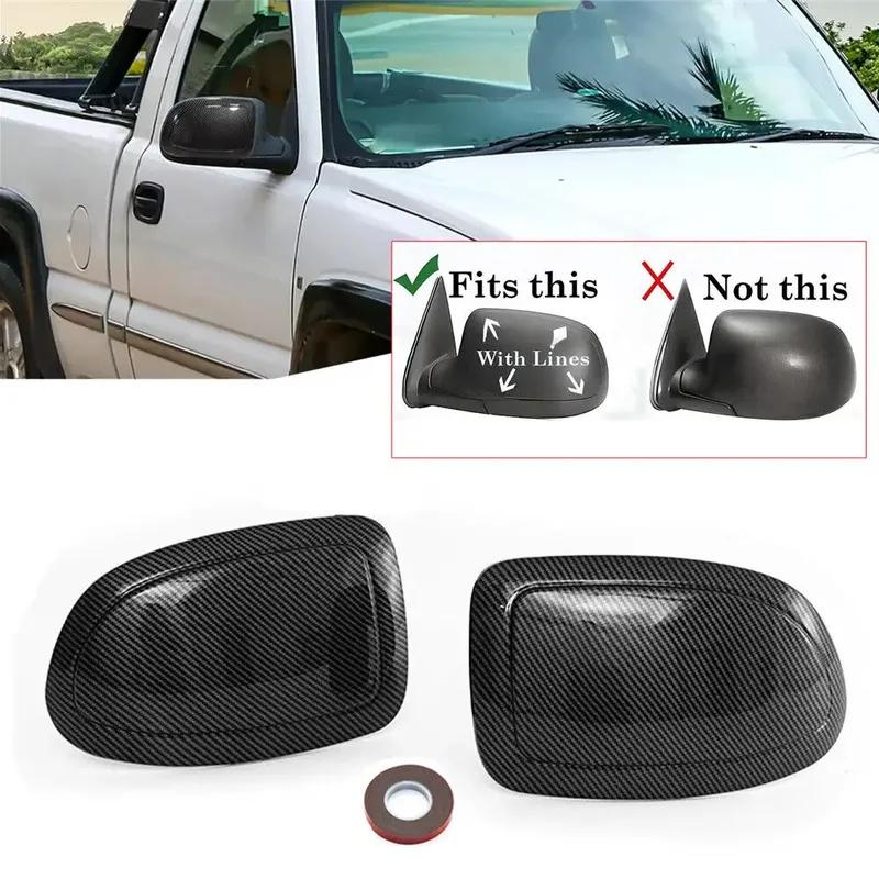 Für GMC Sierra Yukon Rückspiegel Chevrolet Suburban Silverado Tahoe Avalanche Aufkleber Seitenkappe Außengehäuse Zierleiste