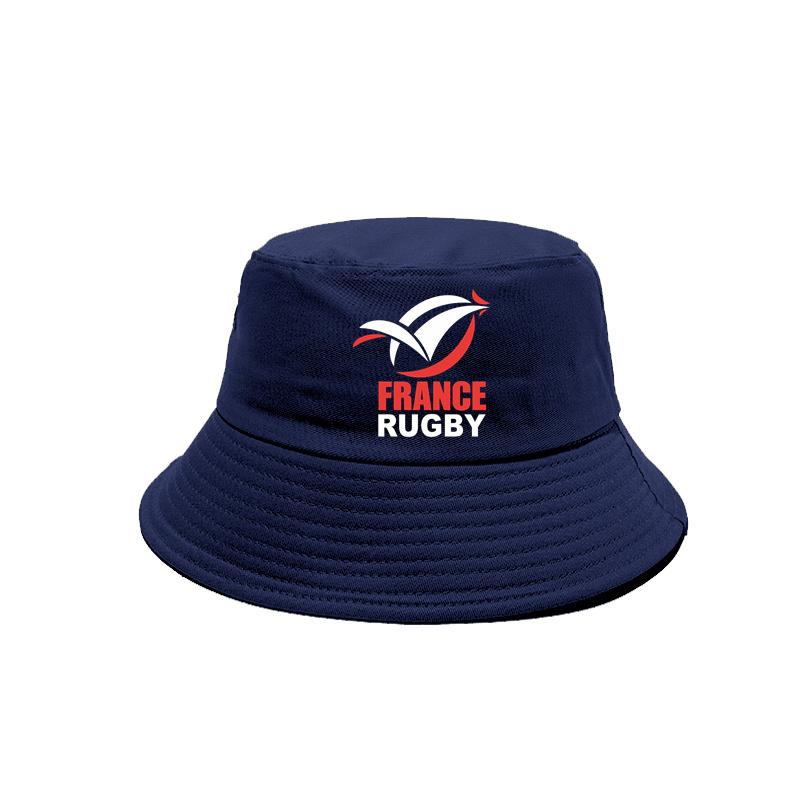 France Rugby Bucket Hat Cap Unisex Women Unisex Panama Cap Outdoor Summer Adjustable France Rugby Bob Caps MZ