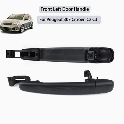 Car Front Left Outer Outside Exterior Door Handles Passenger Side For Peugeot 307 2001-07 for Citroen C2 2003-2007 C3