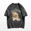 Fashion Cartoon Bear Print T-shirt High Quality Cotton Tshirt Top Y2k Clothing Summer Oversized Men T Shirt Women Crew Neck Tees
