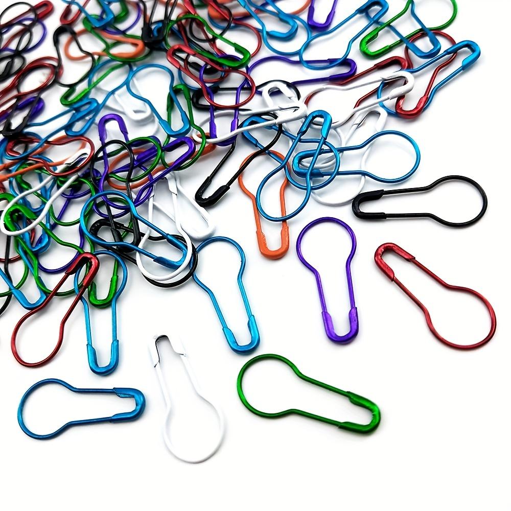 100pcs Colorful Knitting & Crochet Stitch Marker Tags Durable Metal Safety Pins for Sewing, Crafts, DIY Projects Ideal for Organizing Threads & Yarns