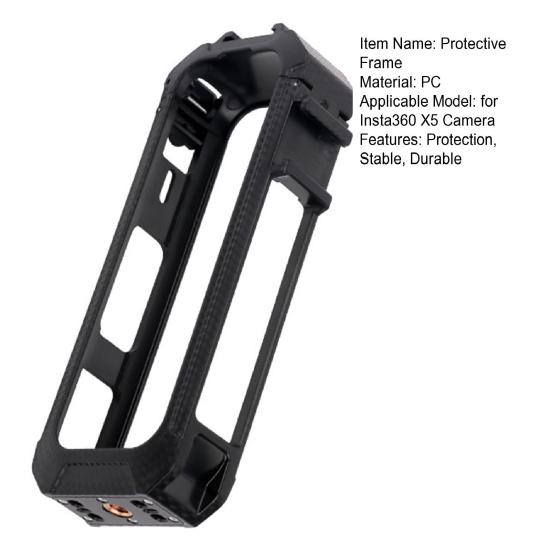 PC Protective Frame for Insta360 X5 Camera Magnetic Quick Release Interface Mounting Bracket Housing Shell Case for Action Camera Accessories