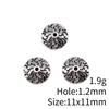 Small Hole Alloy Spacer Beads Multi Pattern Antique Metal Loose Beads For DIY Jewelry Bracelet Making For