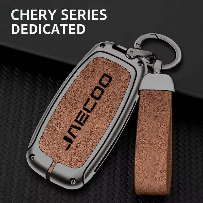 Car Key Cover Case Key Bag Shell Holder Protector Fob for Chery Jaecoo J7 J8 7 Tiggo 8plus 8 5 Plus 7pro Max Omoda 5 C5 Arrizo