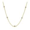 Women Necklace Rhinestone Decor Hollow Chain Lady Clavicle Necklace Daily Prom Party Commuting Neck Jewelry