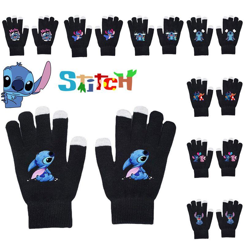 Lilo Stitch Winter Warm Knitted All Finger Gloves