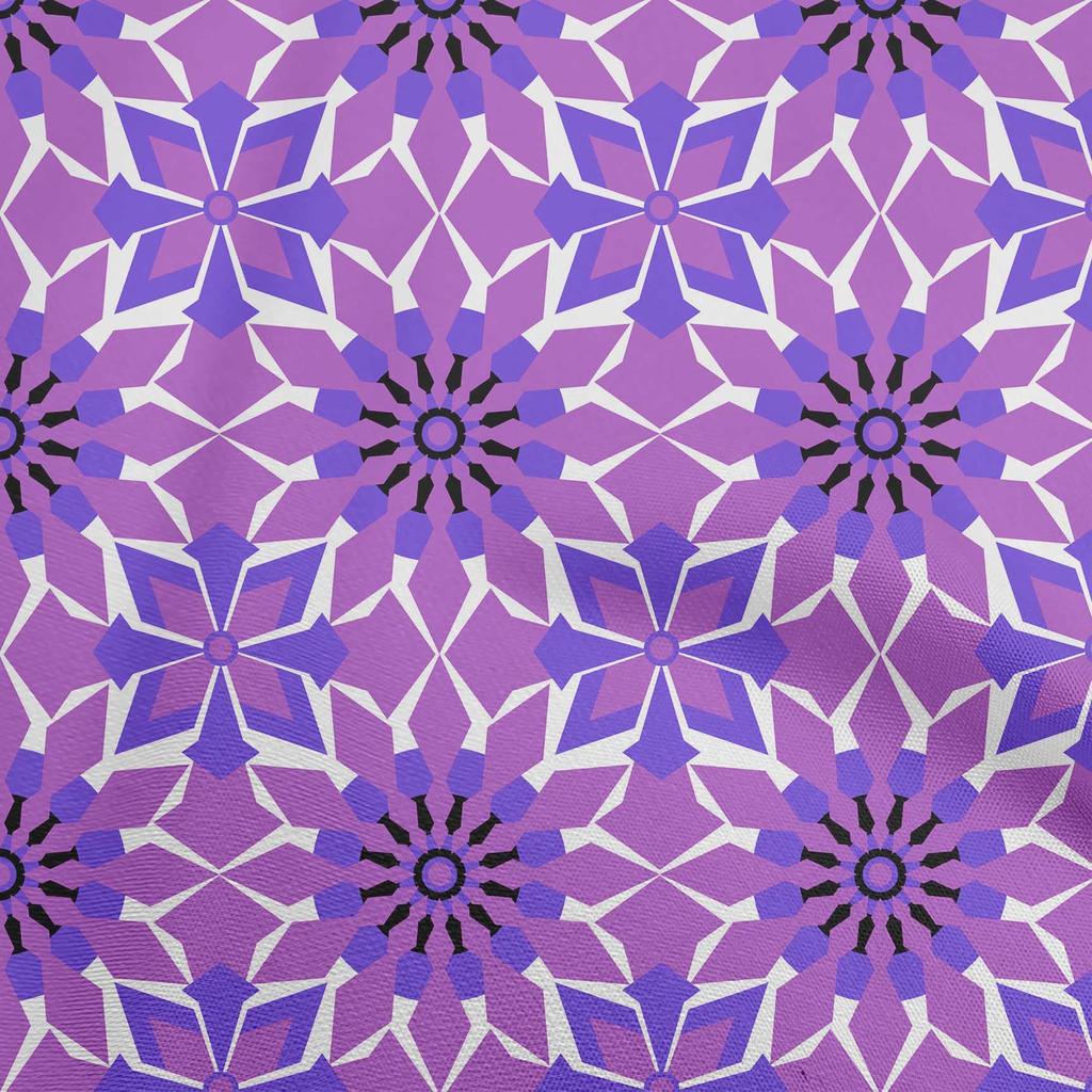 oneOone Georgette-Viskose, grün, Stoff, geometrisch, Bastelprojekte, Dekostoff, bedruckt, Meterware, 106,7 cm