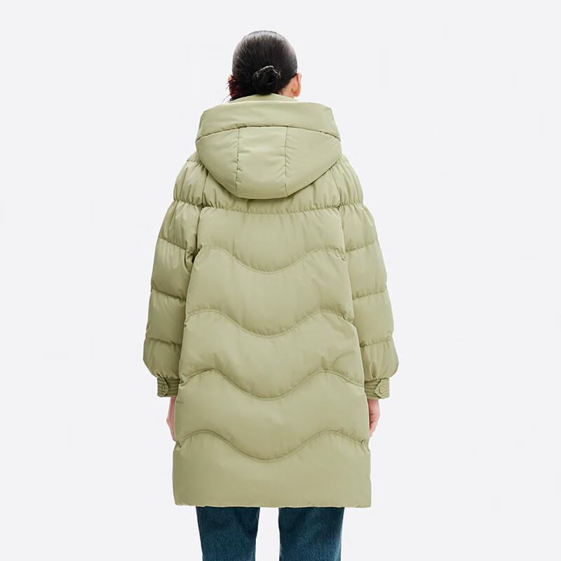 Qianrengang Women's Winter Detachable Hood Duck Down Parka Y308200Y