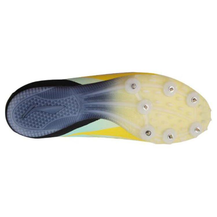 Li Ning Professional Sprint Competition Training Spikes Cushioning Wear-Resistant Low-Top Running Shoes Unisex Shoes Black Yellow LJJT911-4