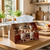 1pc Male Chef Themed Tissue Box Holder - Humorous Kitchen Napkin Storage Organizer with Chef, Suitable for Rolls/Facial Tissues, for Home, Car, Party 