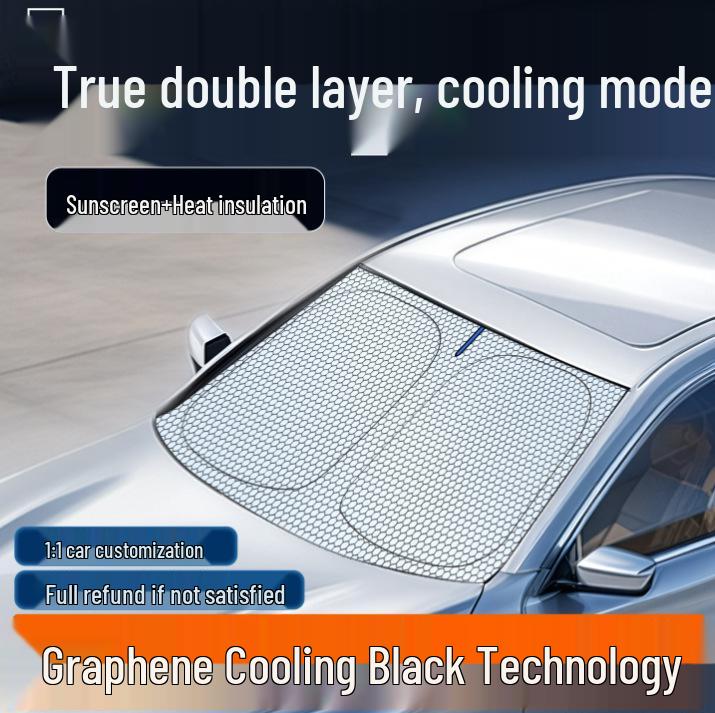 Full Range SUV Car Windshield Sunshade: Heat Insulation, Strong Light Blocking Umbrella Accessory