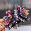 Shiny Rhinestone Hairpin Flower Leaf Duckbill Hair Claws Retro Hair Clips Accessories For Women Shinning Ponytail Headwear