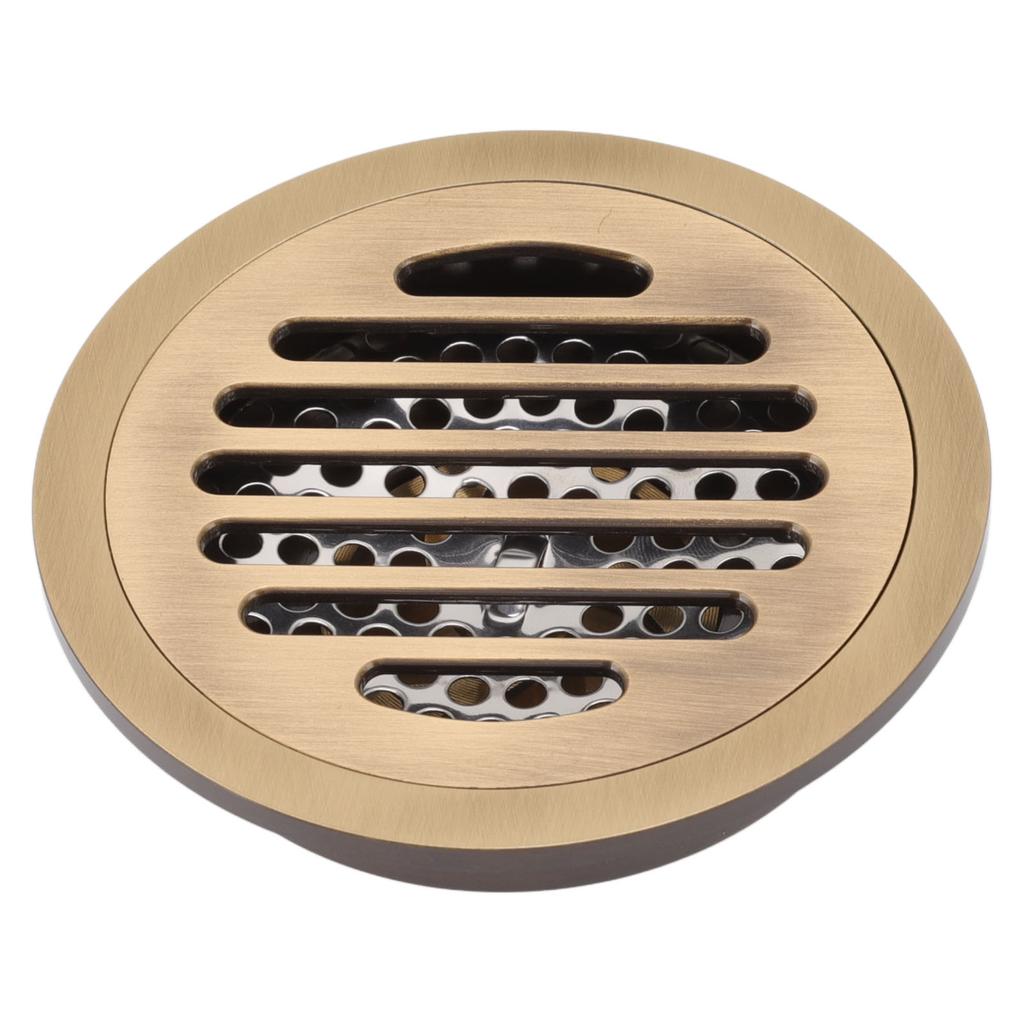 Sifon de Duș Rotund Stil Vintage Robust Rezistent la Uzură Durabil Sifon de Pardoseală Circular pentru Baie Garaj