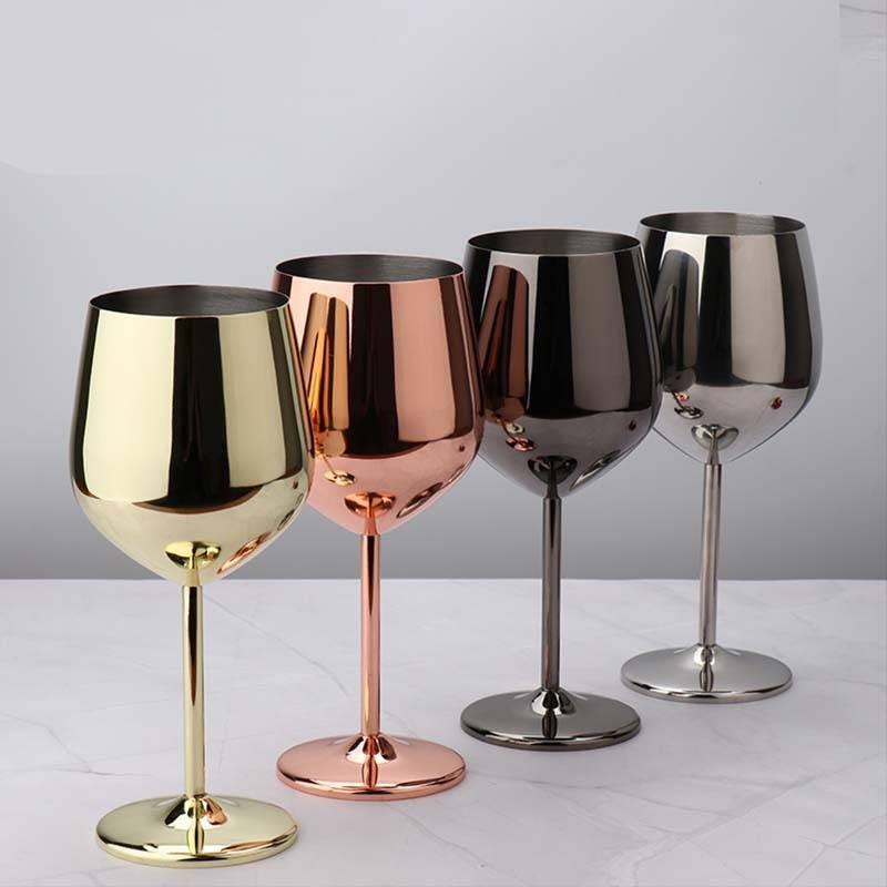 Stainless Wine Steel Glasses Fashionable Simple Vintage Home Wine Champagne