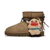 Classic Mini II Joy, Winter Calf Sheepskin Thermal Slip Resistant Short Snow Boots Women's Light Brown 1016222-CHE(Team546-)