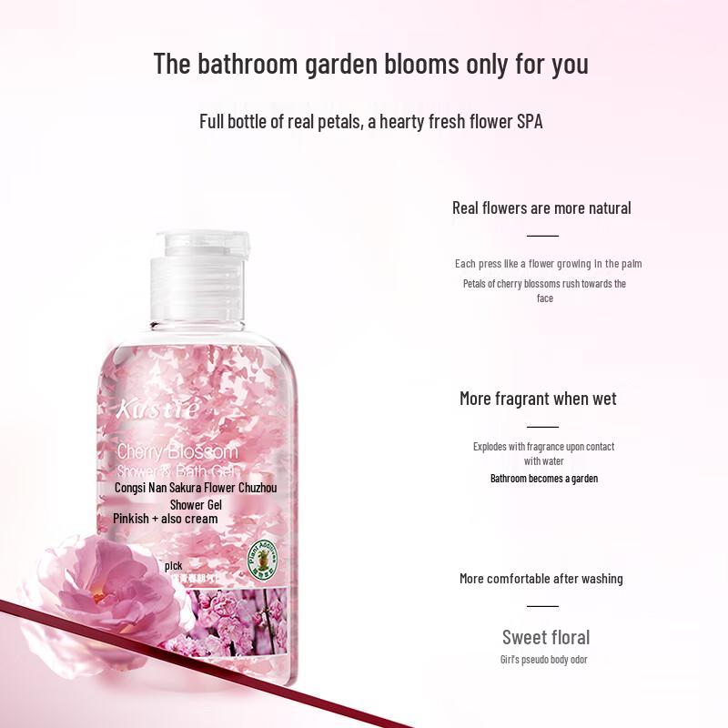 Kustie Sakura Petal Scented Body Wash